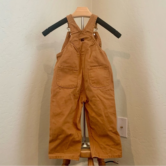 Carhartt Kids Tan Overalls - Picture 3 of 6